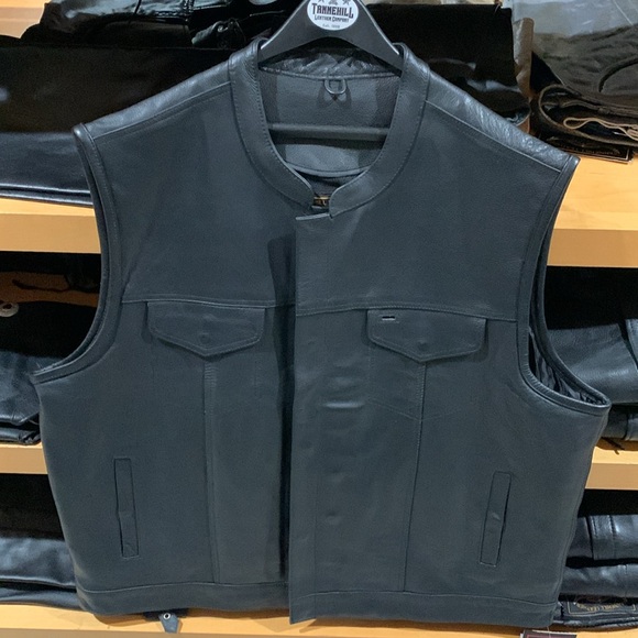Conceal Carry Leather Vest - Picture 1 of 11